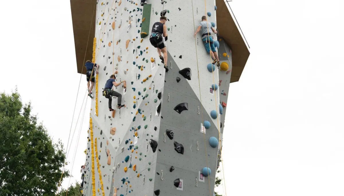 Kletterer beim Klettercup 2026  | © Lisa Oehlert