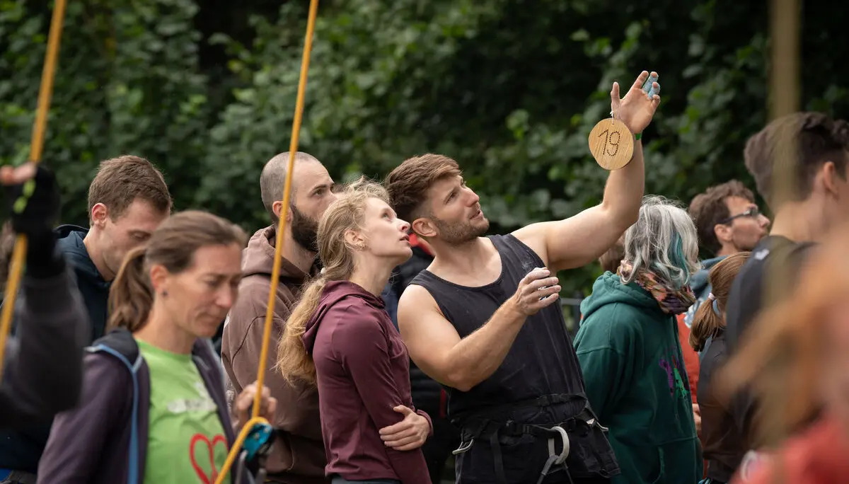 Kletterer beim Klettercup 2026  | © Lisa Oehlert