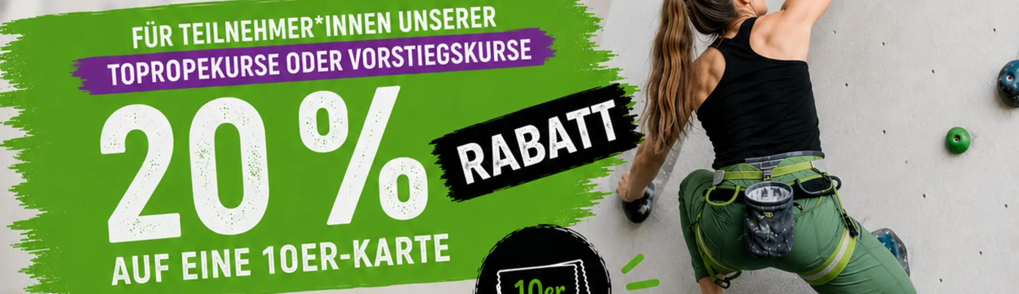 Poster 20Prozent-Kursaktion | © Malte Pfennings