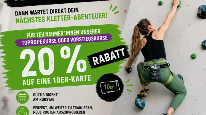 Poster 20Prozent-Kursaktion | © Malte Pfennings