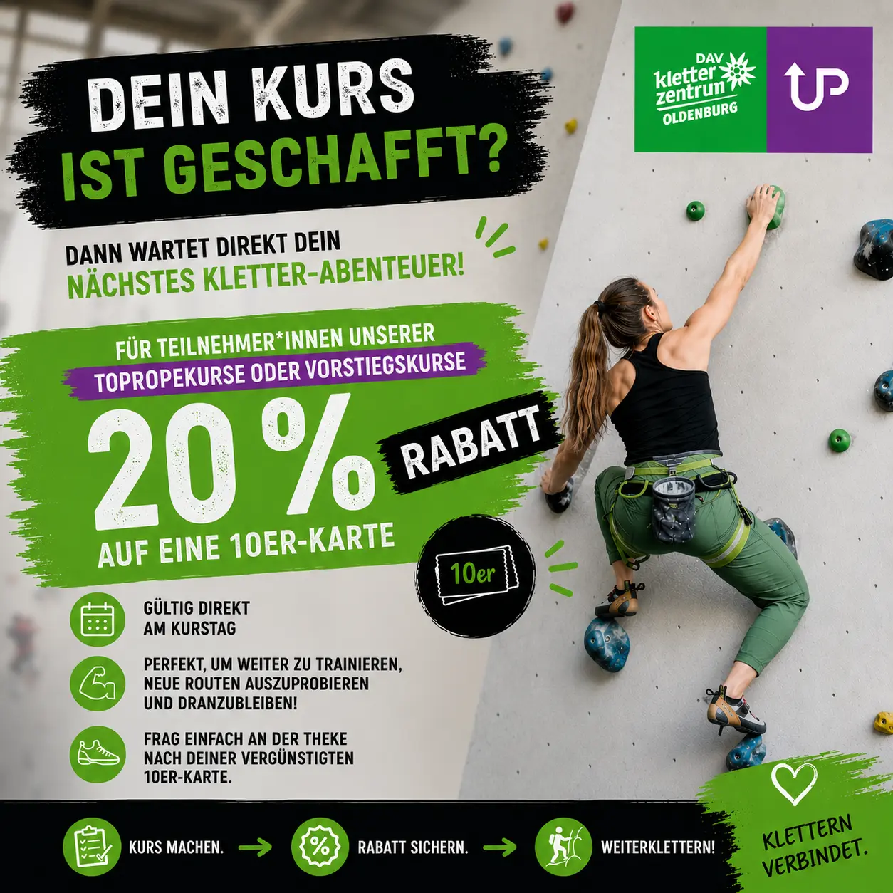 Poster 20Prozent-Kursaktion | © Malte Pfennings