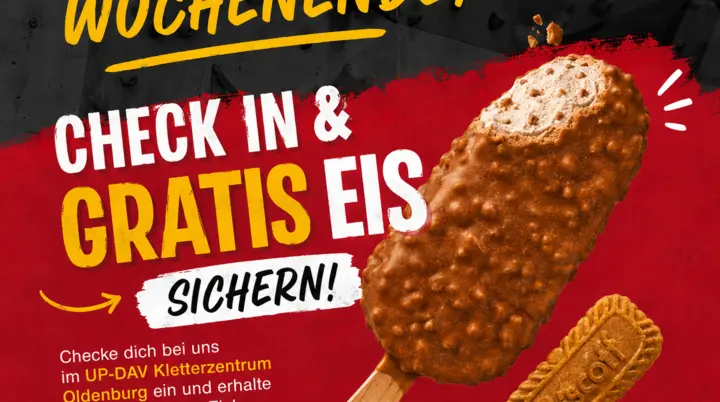 Bild mit einem Eis von Biscoff  | © Malte Pfennings