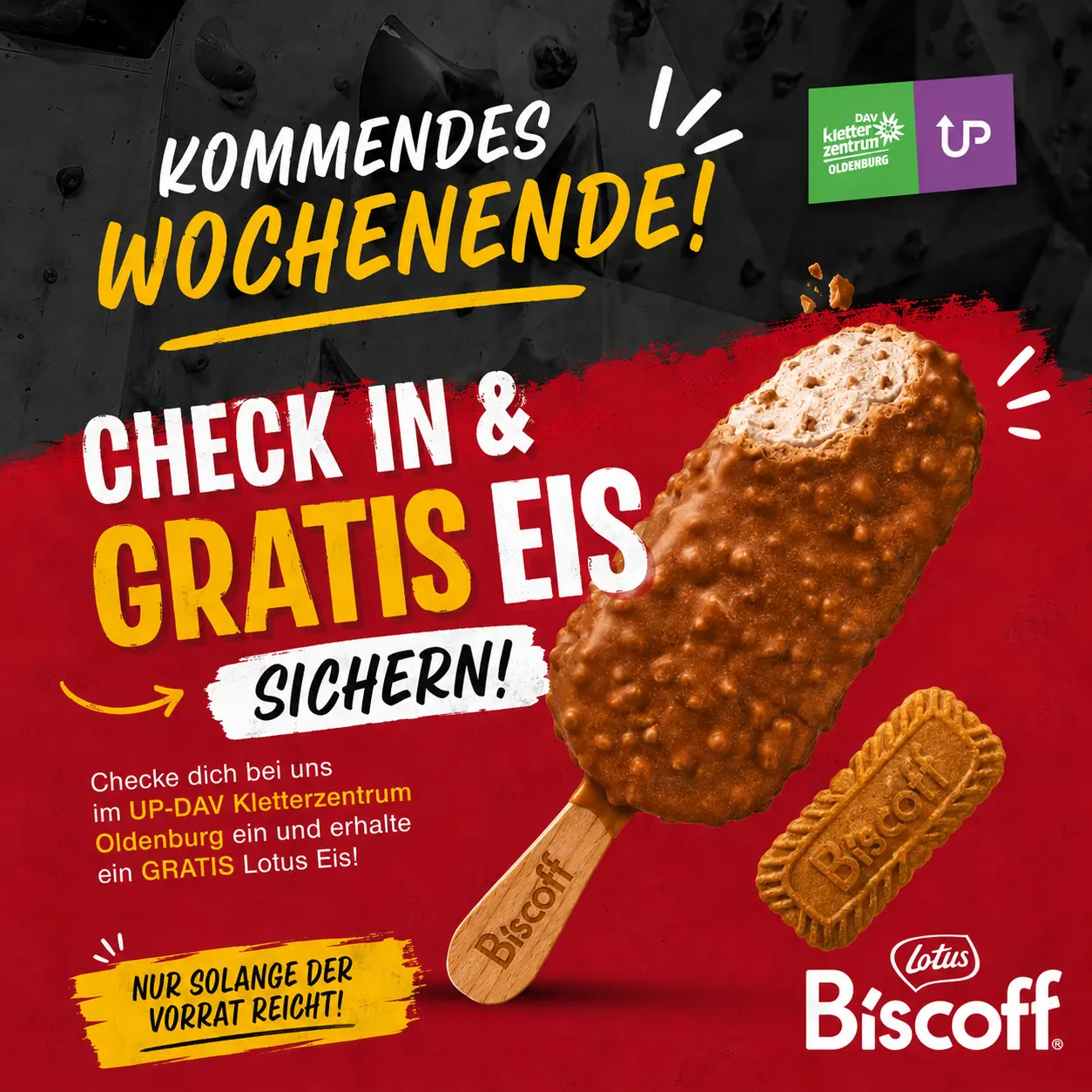 Bild mit einem Eis von Biscoff  | © Malte Pfennings