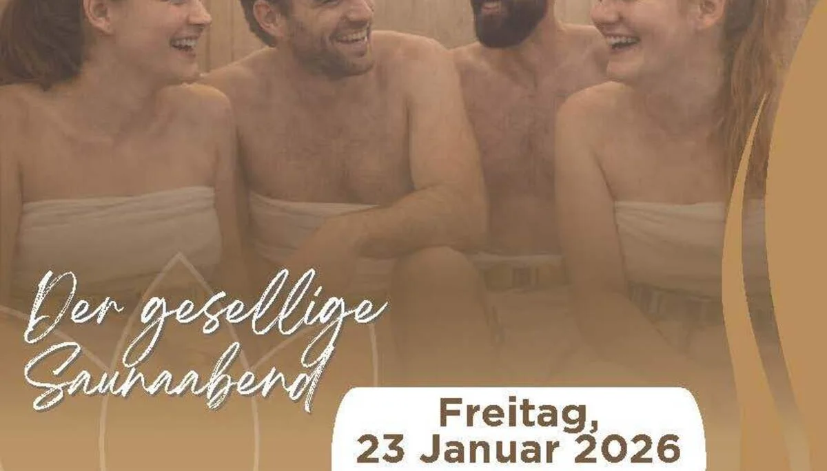 vier Menschen sitzen in einer Sauna | © Kletterzentrum