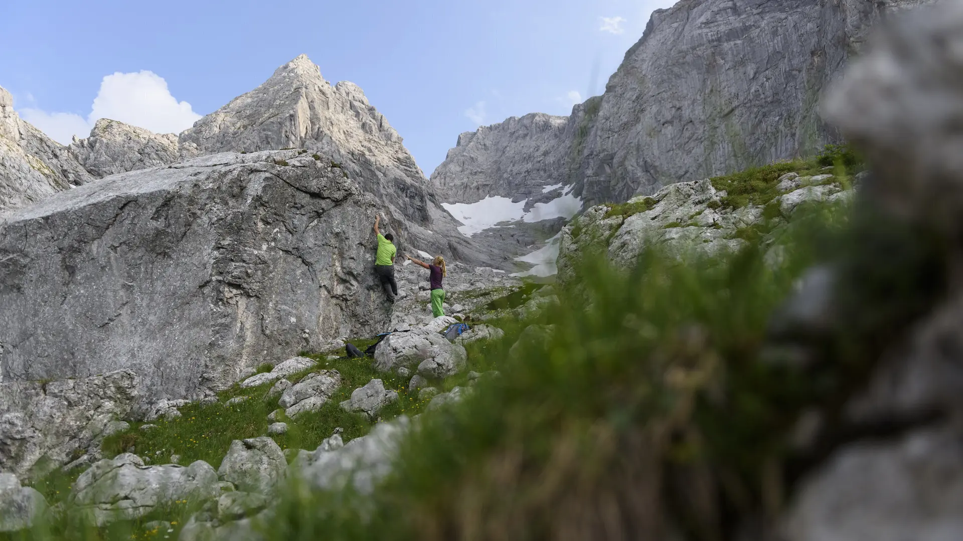 Outdoor-Klettern am Fels | © DAV/Wolfgang Ehn