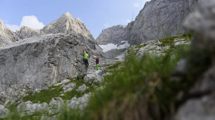 Outdoor-Klettern am Fels | © DAV/Wolfgang Ehn