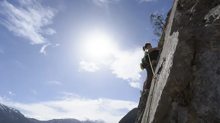 Outdoor-Klettern am Fels | © DAV/Wolfgang Ehn